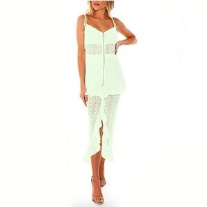 For Love and Lemons Lovebird Lace Midi Dress